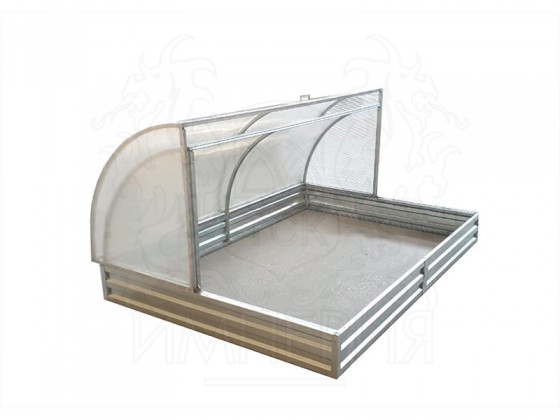 Парник Хлебница ЦИНК с с оцинкованной грядкой (2 метра)