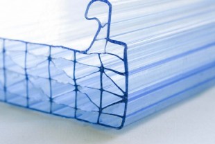 Замковая кровельная поликарбонатная панель SUNPAL (Израиль) толщиной 10 мм, бронза