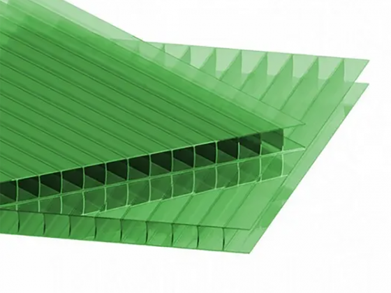 Сотовый поликарбонат LEXAN SCIR/GN8B038T 2100*12000 зеленый 10мм