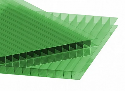 Сотовый поликарбонат LEXAN SCIR/GN8B038T 2100*12000 зеленый 10мм