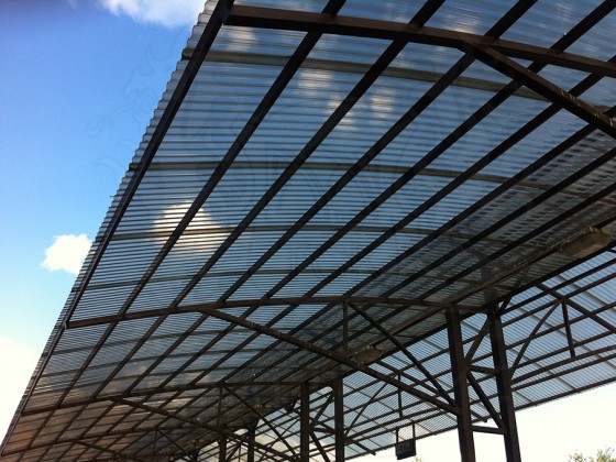 Профилированный поликарбонат Borrex толщина 1,3 мм, бронза серый