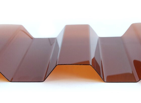 Профилированный поликарбонат Borrex толщина 0,8 мм, бронза йод